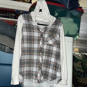 Passport hooded flannel